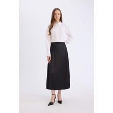 DeFacto A Kesim Basic Saten Maxi Etek D2139AX24WN