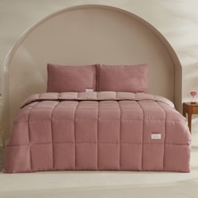 Karaca Home Relax Çift Kişilik Comfort Set Pudra Microfiber Kumaş 195x215 cm Modern Desen