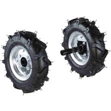 Bolat Atom 4.00X8 Lastik + 27X250MM Mil + 3inç Jant Dahil Çapa Makinesi Teker Takımı