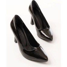 Budi Home ST-001 Siyah Günlük 9 cm Topuklu Bayan Stiletto Ayakkabı