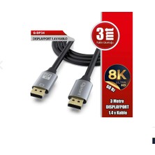 Qport (Q-DP34) Dısplay Port 3 Metre Kablo