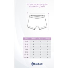Kız Çocuk Pamuklu Likralı Düz Boxer Şort 3'lü Paket Ten Rengi