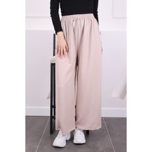 İmaj Butik Bej Bol Paça Ayrobin Pantolon