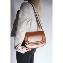 Dzc Kuzenler Avm Kadın Taba Ayarlanabilir Çapraz Kolon Askılı Kapitone Omuz Çantası