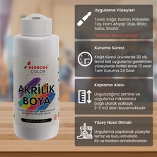 Red Rose Akrilik Boya Bordo  120'ml