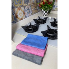 ( 3 Adet ) Mikrofiber Sihirli Bez. Ocak, Ankastre, Davlumbaz Ve Yağ Temizlik Bezi 40*40 Cm
