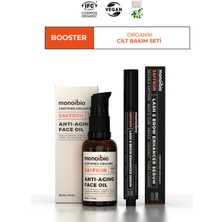 Monoibio BOOSTER Organik Cilt Bakım Seti - Cildin Kolajen Yapısını Güçlendirici ve Kaş Kirpik Güclendirici Serum Seti