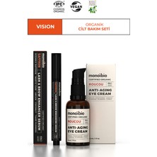 Monoibio VISION Organik Cilt Bakım Seti - Göz Çevresi Bakım Kremi ve Kaş Kirpik Serum seti