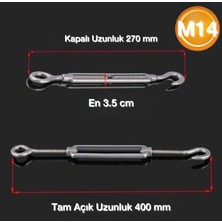 STANDART Galvanizli Çelik Halat Gerdirme 14 mm