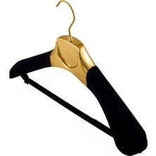 Askıcı Kadife Kaplama Gold Takım Ceket Askısı 5 Adet Showroom Askısı