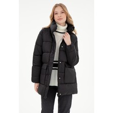 U.S. Polo Assn. Kadın Siyah Kaban 50292747-VR046