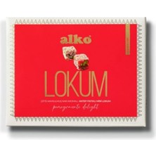 Alko Şekerleme Çifte Kavrulmuş Duble Antep Fıstıklı Narlı Hindistan Cevizi Kaplı Lokum 250 gr