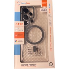 TeknoCase Takeandwait Galaxy S23 Ultra Magsafe Şarj Özellikli Contrast Case Kapak + Lens Koruma