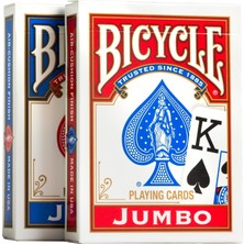 Jumbo Index Playing Cards - Poker Size - 2 Pack, Kırmızı & Mavi