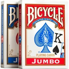 Jumbo Index Playing Cards - Poker Size - 2 Pack, Kırmızı & Mavi