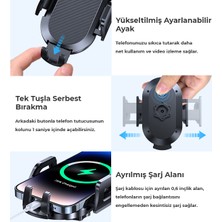 Erdineks Araba Oto Araç Içi Ayarlanabilir Jel Vantuzlu Cam ve Torpido Uzayan Telefon Tutucu