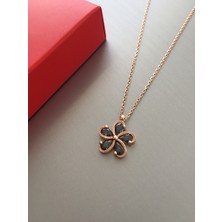 Zeta Jewel Kadın Yeni Mine Çiçeği Gümüş Kolye