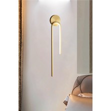 Modern Tekli Gold Kablosuz LED Pilli Aplik Duvar Aplik ve Iç Mekan Aplik