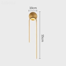 Modern Tekli Gold Kablosuz LED Pilli Aplik Duvar Aplik ve Iç Mekan Aplik