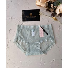 Intive Lingerie Lily Baby Puantiyeli Pamuk Ağlı Transparan Esnek Normal Bel Ithal Şık BATO/SLIP-2827