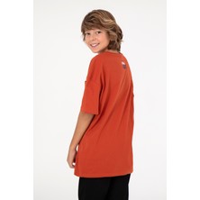 U.S. Polo Assn. Erkek Çocuk Kiremit Bisiklet Yaka Tişört 50295428-VR031