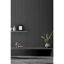 Star Slim Flex Akustik Duvar Paneli Ff Kaplama Antrasit 60X240 cm - Ses ve Isı Yalıtımı