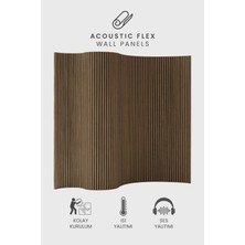 Star Akustik Ahşap Duvar Paneli Ff Kaplama Siyah 60X280 cm - Ses ve Isı Yalıtımı