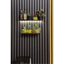Mega Akustik Ahşap Duvar Paneli Soft Taş Gri 60X280 cm - 1.sınıf Mdf & Keçe | Ses ve Isı Yalıtımı