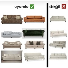 Tuchmall Tuğla Desen Koltuk Örtüsü Lastikli Kayma Yapmayan 3 Kişilik Çekyat Kanepe Kılıfı 1 Adet