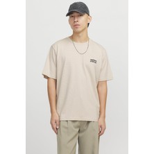 Only & Sons Jorvesterbro Back Tee Ss Crew Neck Krem