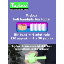 Tuybox Lila + 6 Bant 720 Yaprak Koli Bantlı Tüy Toplayıcı, tüy toplama rulosu yerine