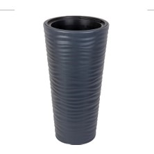 Serinova Kumsal Vazo Saksı Tk.2 No Antrasit