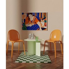 Vogloo Çerçevesiz Poster Kedi Sevginin Sıcaklığı