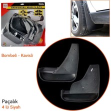 Yavaş Oto Paçalık Bombeli Kavisli 4lü Set Siyah Vakum BR5100206