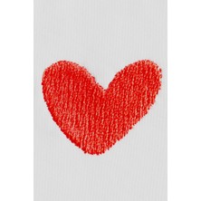 Kalp ve All You Need Is Love Yazılı Tişört - Sevgililer Günü