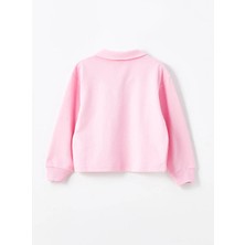 LC Waikiki Kids Pembe Leylak Polo Yaka Barbie Baskılı Kız Çocuk Eşofman Takım