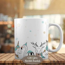 Asilmeydan Çizgisel Sevimli Hayvanlar Tasarım Kupa Bardak HEDIYELIK-53876-57611