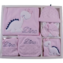 Nurcan Bebe Hastane Çıkışı Dinozorlu Pembe (Kutulu) 10'lu