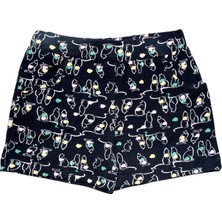 Lovetti Kız Çocuk Friendly Cats Desen Cepli Şort