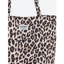 Accessorıes Kahverengi Leopar Desenli Kadın Omuz Çantas