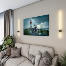 Domovit Arabalar Cam Tablo - Motosikletler - Yatay Motif 04-027
