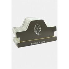 Feryal Siyah Renkli Tasma Kolye ve Saç Bandı Kartı