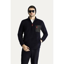 Yarım Fermuarlı Polar Sweatshirt