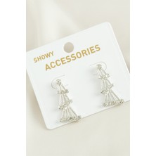 Feryal Kule Trend Taşlı Küpe