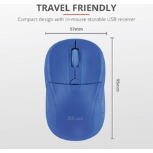 Trust Primo 20786 USB 1600 Dpı Mavi Kablosuz Mouse