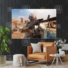 Pubg Mobil Online Oyun Iki Oyuncu Yatay Kanvas Tablo