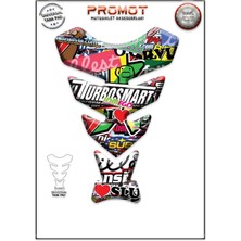 Poyraz Motorsiklet 3D Üniversal Tank Pad  077