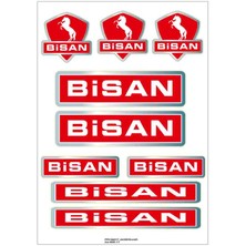 Bisan Bisiklet Kadro Sticker Seti 01