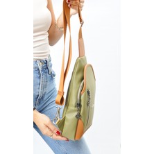 Decent Polo kadın crossbody omuz ve çapraz askılı haki