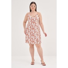 Ip Askılı Yırtmaçlı Elbise